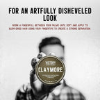 Victory Barber & Brand Claymore hair pomade for men | Strong Hold Matte Finish Men's Clay Pomade | made in usa | Designed by barbers, made for the rugged | Texturizing & Styling Clay 3.1 Oz