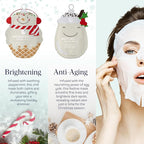 SpaLife Beauty Holiday Treats Christmas Face Mask Bundle | Korean Facial Mask | Hydrating, Soothing and Moisturizing Sheet Mask Set | Stocking Stuffers for Women | Bulk Christmas Gifts | 12 Pack