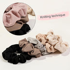 8 Hair Scrunchies for Women - Hair Ties No Damage Both for Thick Hair or Thin Hair Curl Hair No Crease Scrunchies Ponytail Holder No Hurt Your Hair