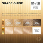 L'Oreal Paris Superior Preference Luminous Fade-Defying Permanent Hair Color, Hair Dye For Up to 9 Weeks of Radiance, Lightest Natural Blonde 9.5NB, 1 Hair Dye Kit (Pack of 3)