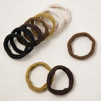 10 Pcs No Damage Hair Ties Thick Hair Elastic Rubber Bands Hair Accessories Scrunchies Seamless for Women