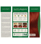 Naturigin Permanent Red Hair Dye - 7.55 Intense Red, Ammonia Free, 100% Gray Coverage, Nourishing Natural Formula, For All Hair Types, Long-Lasting, Vegan & Cruelty-Free, 1 Pack