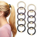 Hair Ties No Damage - 10PCS Ponytail Holders - Elastic Hair Ties for Thick Hair - Braided Hair Bands for Women Girls's Hair - Bright Star