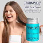 Terra Pure White Tea & Coconut Shampoo, Travel Size Hotel Amenities, 1 oz. (Case of 300)