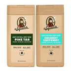 Dr. Squatch NEW Body Wash for Men with Nourishing, Natural Ingredients | No Paraben, Phthalate, Sulfate | All Day Moisture | Long Lasting Scent | Pine Tar & Coconut Castaway (14 oz, 2-Pack)