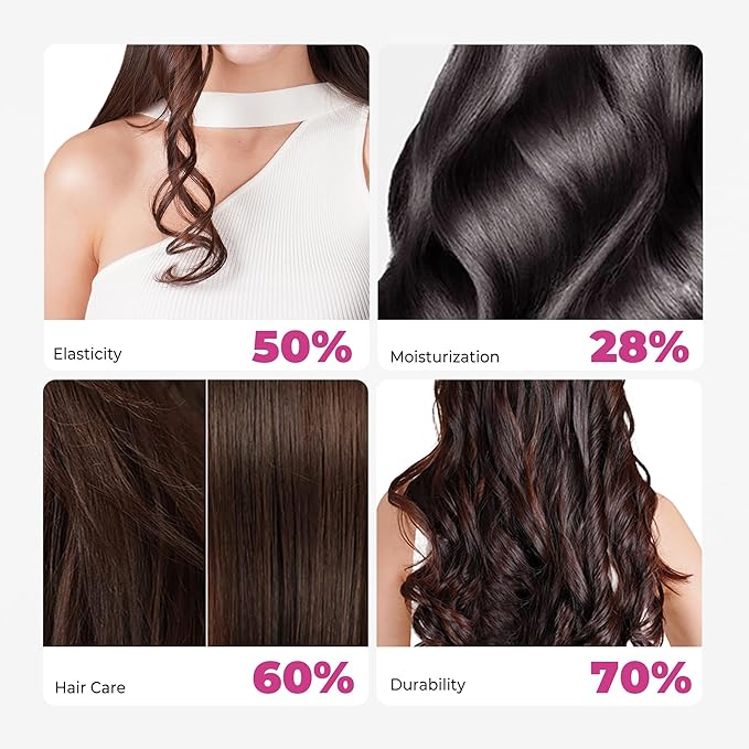 6 in 1 Hair Dryer Brush, Detachable Air Styler, 3 Heat Settings Blow Dryer Brush Frizz-Free Volumizing, Straightening, Curling ALCI Safety Plug for Travel & Home Styling (Pink-A)