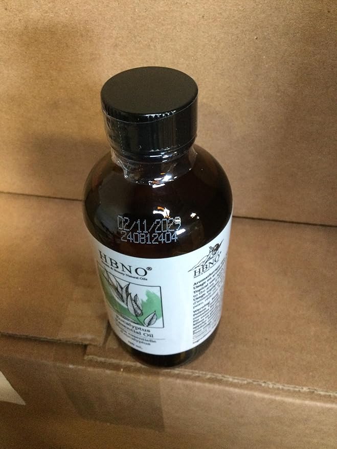 HBNO California Bottled Eucalyptus Essential Oil for Diffuser 4 fl oz (120ml) - Perfect Eucalyptus Oil Essential Oil for Aromatherapy & DIY