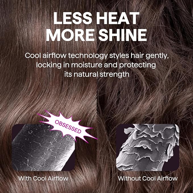 Wavytalk 0.65" Pencil Flat Iron, Cool Curl Pencil, Small Airflow Styler and Straightener for Short Hair, Pixie Cut and Edges, Curling Iron for Short Hair with 360º Cool Airflow, Black