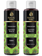 Ayurveda Unscented Body Oil, Natural, Moisturizing & Hydrating Organic Fragrance Free Body Oil For Women And Men, Ayurveda Products For Crepey Skin (Pack of 2)