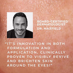 RoC Multi Correxion Revive + Glow Eye Balm with Vitamin C (0.14 oz) + Retinol Eye Cream Packette