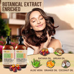 Batana Oil Shampoo and Conditioner Set - Thickening, Sulfate Free Formula for Women and Men - Volumizing, Moisturizing, Professional Salon Care Products for Fine, Thinning Hair - 16 Fl Oz (Pack of 2)