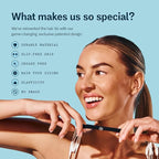 Gimme Beauty Medium Hold Hair Bands - Seamless Nylon & Spandex Ties for All Hair Types - Damage-Free, Comfort Fit Ponytail Holders - No-Crease Elastic Bands for Daily Use - 12 Pack, Blonde