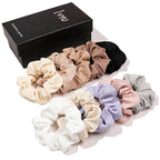 Hair Ties Scrunchies for Women's, for Girls Big Scrunchies Both for Thick Hair or Thin Hair Curl Hair No Crease Ponytail Holder No Hurt Your Hair