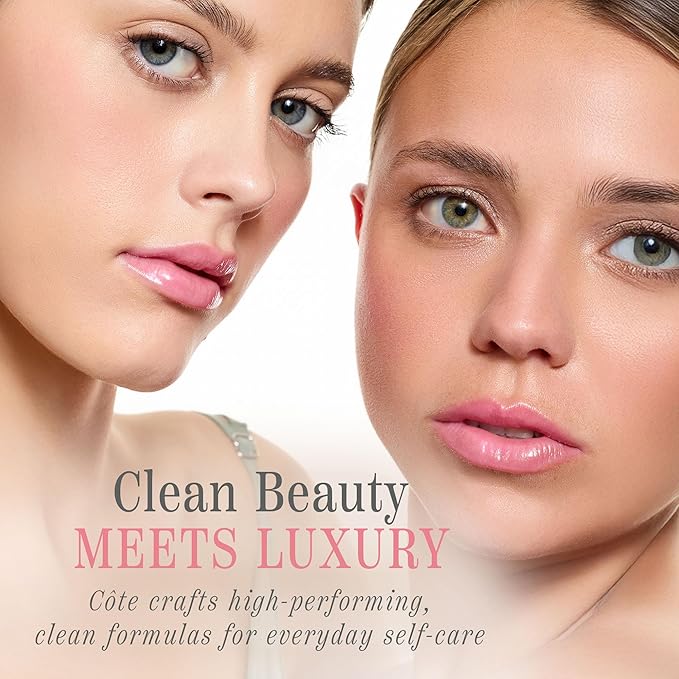 Cote Beauty's Peptide Lip Shine in Lyla, Ultra Hydrating & Long-Lasting Coral Plumping Lip Gloss for Women with Hyaluronic Acid, Shea Butter & Jojoba Oil, Vegan & Cruelty-Free, 0.12 Fl Oz