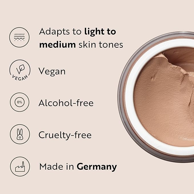 M. Asam Magic Finish Porcelain Teint Make-Up Mousse (1.01 Fl Oz) – 4in1 Primer, Foundation, Concealer & Powder With Buildable Coverage, Adapts To Fair Skin Tones, Leaves Skin Looking Flawless