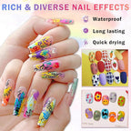 12 colors nail art pens