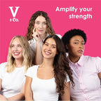 V&Co. Beauty Curly Pop Curl Defining Conditioner – Sulfate Free & Paraben Free Hydrating Hair Care with Peptides, Amino Acids & Jojoba Oil for Moisture, Frizz Control & Curl Definition – 12 fl oz