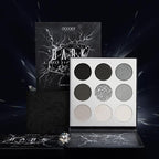 docolor Eyeshadow Palette 9 Colors Black Eyeshadow Gemstone Shadow Palette Highly Pigmented Mattes Shimmers Smokey Glitter Cream Colorful Powder Blendable Long Lasting Waterproof Makeup Palette