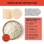 NOLE CARE Sustainable Conditioner Bar with Coconut & Batana Oil for Frizz (2.12 Oz Bar) - Sustainable, PH Balanced, Rice Protein Conditioner for Silky Frizzy Hair, Plastic-Free