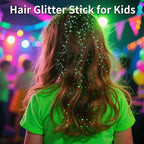 MEICOLY Light Green Body Glitter Stick,Green Accessories for Spirit Week,Alien Face Glitter,Hair Glitter for Women,Irish St Patricks Day Accessories,Festival Mermaid Chunky Makeup for Mardi Gras