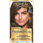 L'Oreal Paris Superior Preference Luminous Fade-Defying Permanent Hair Color, Hair Dye For Up to 9 Weeks of Radiance, Cool Medium Brown 5C, 1 Hair Dye Kit