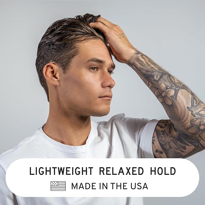 Hardworking Gentlemen - Light Hold Hair Paste - Mens Hair Paste - NATURAL ingredients Pomade - Smooth Finish - Holds All Day - 2oz.