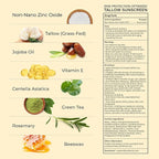 Beef Tallow Sunscreen SPF 50 with Mineral : Instant Sun Protection Non Nano Zinc Oxide Sunblock- Non Greasy Formula- Beach Jogging Outdoor Sports - 3 Fl oz, 85g