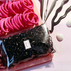 YANRONG Hair Accessories for Woman Set, 755PCS Seamless Ponytail Holders Variety Hair Scrunchies Hair Bands Scrunchy Hair Ties For Thick and Curly (Rose)