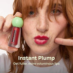 MIXIK Plumping Lip Ampoule, Hydrating Lip Gloss Plumping Ampoule made with Shea Butter & Argan Kernel Oil leaving Lips Plump, Smooth and Glossy, promotes Vibrant High-Gloss Plump Lips (Red Plump)