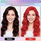 Red Hair Spray,Hair spray temporary for Women Kids Men, Washable Temporary Hair Dye Spray，Spray hair color Non-Sticky，For Christmas Party, Halloween Crazy Hair Day,Cosplay Party (Red, 4.06 oz)