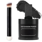 Gowwim Root Touch up Powder, Instantly Gray Hair Cover up Hairline Powder for Women & Men Waterproof and Sweatproof Root Cover Up Long-Lasting for Thinning & Loss Hair (Black6, 10G+1)