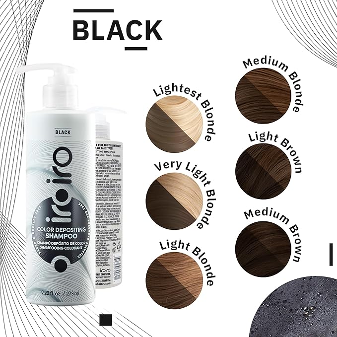 iroiro Color Depositing Shampoo (Black)