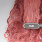 SWIE Straightening Brush Styler. Quicker, Easier and More Convenient Straightener for Smooth, Shiny and Frizz-Free Hair. Versatility in Styling - Straight, Soft Curl or Waves. for All Hair Types