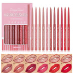 12 Colors Lip Liner Combo, Matte Lipstick Lip