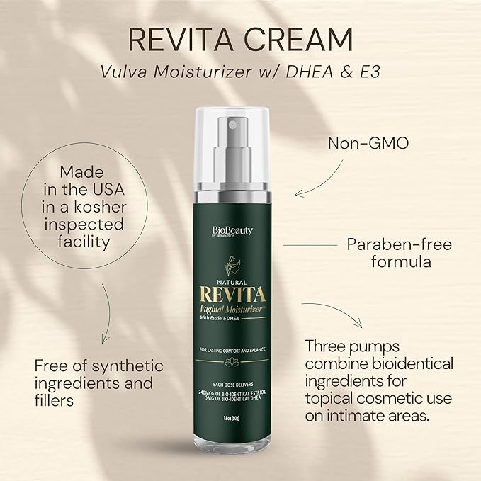 BIOLABS PRO Revita V Moisturizer - Natural Bioidentical Hormone Balance Formula For Women - Non-Irritating, Clear Gel, Fragrance-Free - Made in the USA