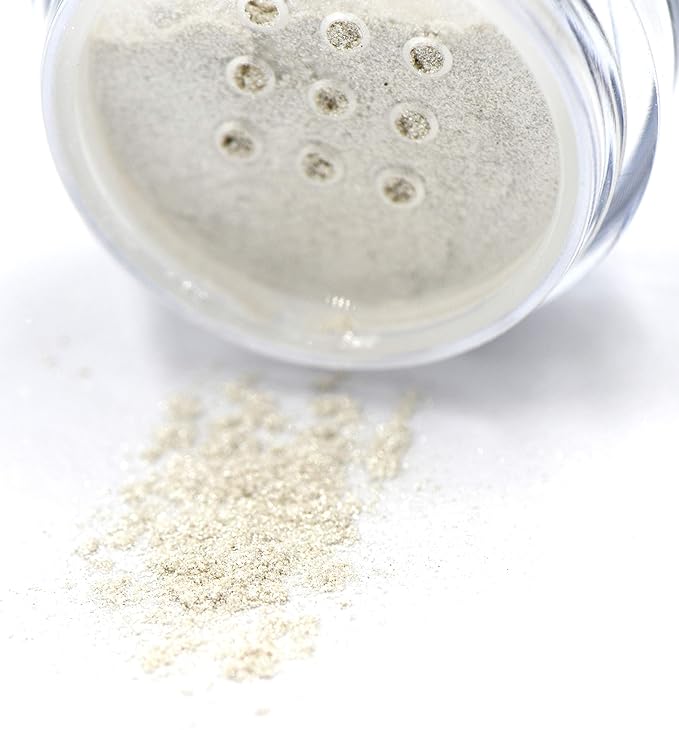 White Sparkle Vanilla Shimmer Vegan Single Loose Eyeshadow; Talc, Paraben & Cruelty Free