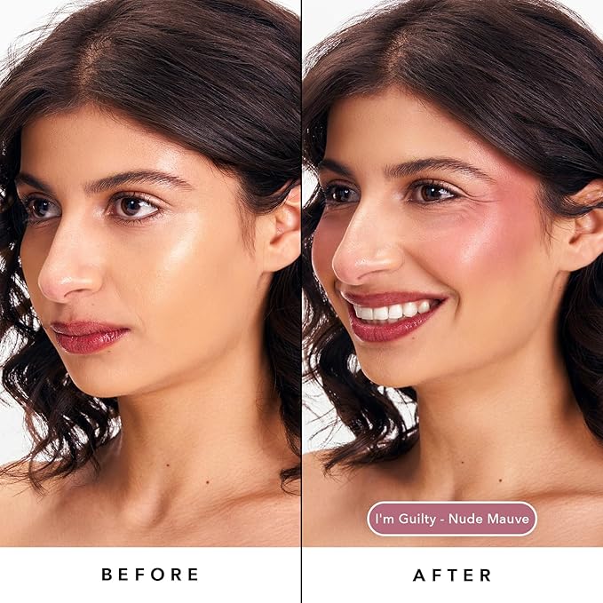 Sacheu Cheek STAY-N Liquid Blush for Cheeks — High Pigment, Buildable, Lightweight Cream Blush for Dewy & Radiant Flushed Cheeks — Long-lasting & Cruelty Free, I'm Guilty