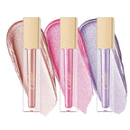 Oulac Metallic Shine Liquid Lipstick Set for Women, Dual Use for Lips & Eyeshadow, Long Lasting Lip Gloss, Metallic Matte High Impact Lip Color No Transfer Vegan Formula, 4.5ml, MD01+02+08