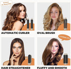 6 in 1 Blow Dryer Brush, Upgrade Hair Dryer Brush Set Negative Ion Air Styler Curling Wrap Air Curler, Hot Air Brush Curling Iron Hair Styling Tools As A Gift for Straight/Curl/Dry/Smooth