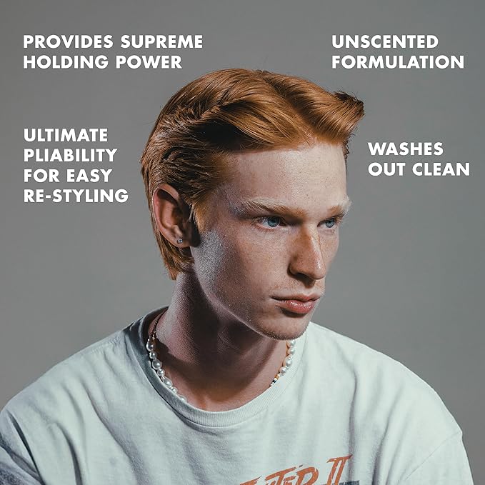 Hanz de Fuko Claymation – Premium Men’s Hair Styling Clay for a Super High Hold, Matte Finish – Clay & Wax Hybrid, Ideal Texture Product for Straight, Wavy and Thick Hair Types – 2 oz, Travel Size