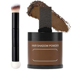 Gowwim Root Touch up Powder, Instantly Gray Hair Cover up Hairline Powder for Women & Men Waterproof and Sweatproof Root Cover Up Long-Lasting for Thinning & Loss Hair (Med Brown2, 10G+1)