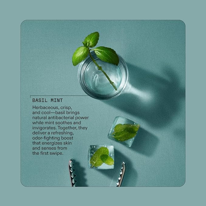 Cleo + Coco. Deodorant Powder for Body and Hair, Basil Mint (0.88 oz), 2-in-1 Deo Powder & Dry Shampoo for Women & Men, Aluminum Free Deodorant, Talc-Free, Anti Chafe Protector, Travel-Size