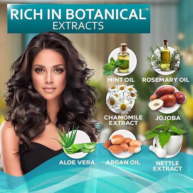 Rosemary Shampoo and Conditioner Set – with Rosemary Oil and Peppermint - Sulfate Free Moisturizing Products for Women and Men, Helps Flaky, Dry Scalp and Dandruff, Salon Thickening for Thinning Hair