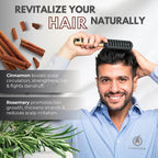 Hair Growth Oil with Rosemary & Cinnamon – Thicker Hair, Scalp Nourishment & Strength – Lightweight, Non-Greasy, Fast Absorbing Formula – 60 ml (2 fl oz) Bottle with Pump Dispenser