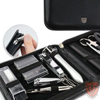 3 Swords Germany - brand quality 12 piece manicure pedicure grooming kit set for professional finger & toe nail care tweezers file clipper fashion leather case in gift box, Made by 3 Swords (33514)