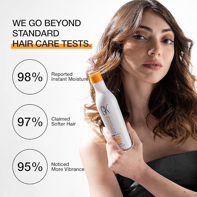 GK HAIR Shield Conditioner 22 Fl Oz – UV Protection for Color Hair, Aloe Vera & Argan Infused, Sulfate and Paraben Free, Repairs Damage, Boosts Shine, Hydrating & Vegan