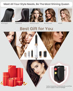 Ukliss Hair Dryer Brush 6 in 1, Hot Air Brush & Styler with ALCI Safety Plug, Ionic Blow Dryer Brush for Frizz Free Salon Blowout, Volumizing & Auto Curls, for Fine to Normal Hair,White