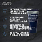 Grooming Lounge Some Hair Cream - Sculpting, Low Shine, Flexible Styling Cream for Men - Moisturizing, Conditioning, and Texturizing with Firm, Strong Hold - Paraben and Sulfate Free Formula - 5 oz