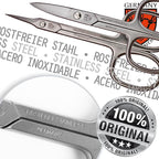 3 Swords Germany - Nail scissors and EXTRA fine Cuticle scissors - MEGASET - stainless steel, extra sharp - Made in Germany