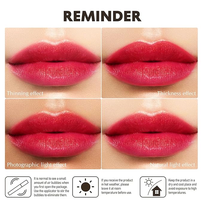 Purple Red Lipstick Moisturizing for Women Shimmer Tinted Lip Balm Hydrating Nourishing Mauve Lip Gloss Vegan& Cruelty Free Lip Makeup, ZG113 Flame